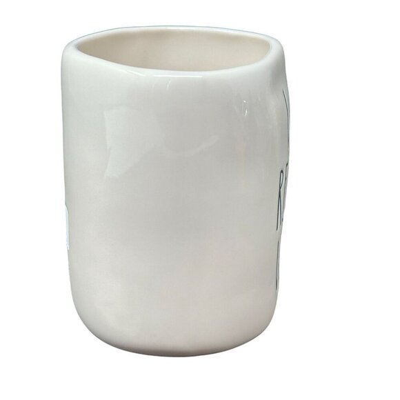 Rae Dunn Pet Mug Who Rescued Who 16oz Pet Lover Gift Magenta Ceramic Tea Decor - Picture 5 of 8